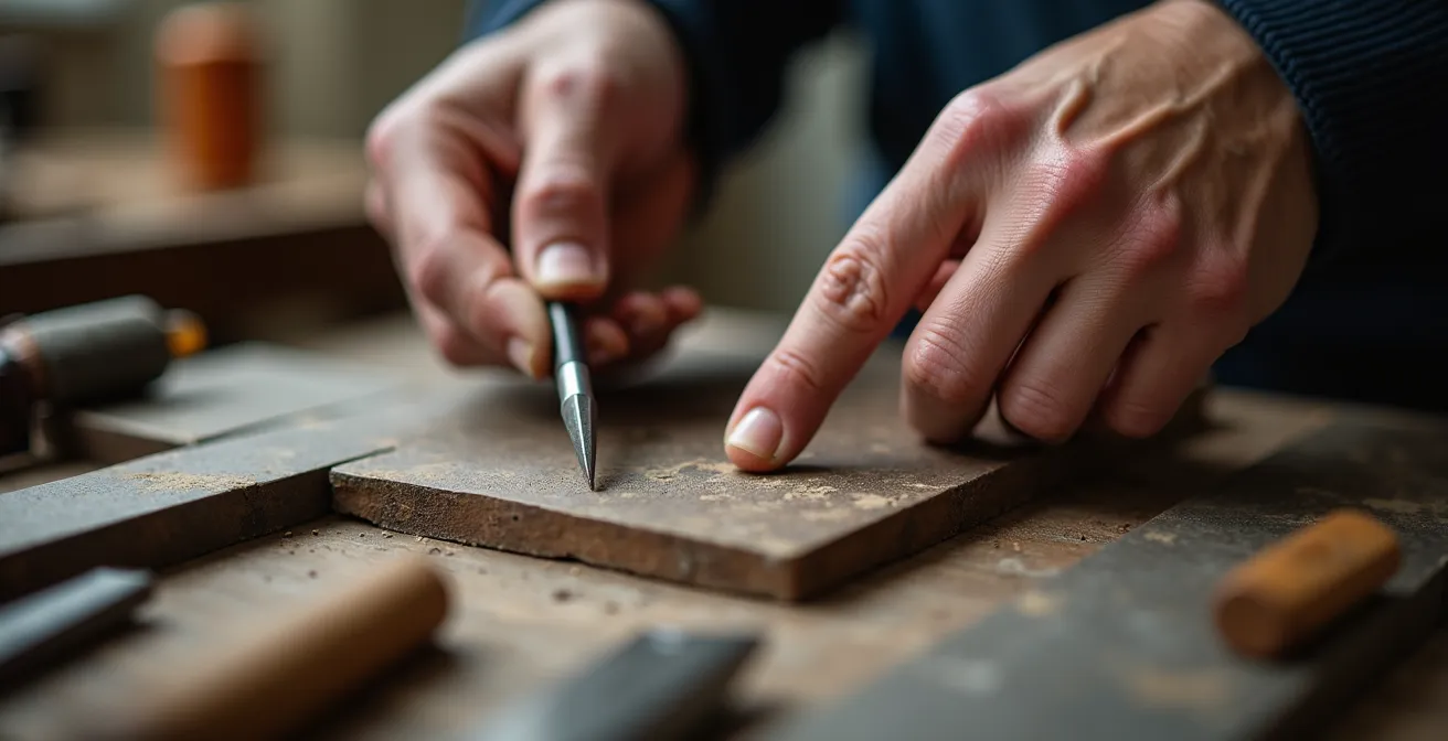 Erfolgreicher Handwerksmeister in moderner Werkstatt