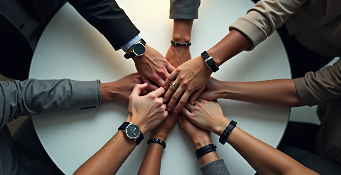 Vielfältiges Team bei der Zusammenarbeit in deutscher KMU-Umgebung