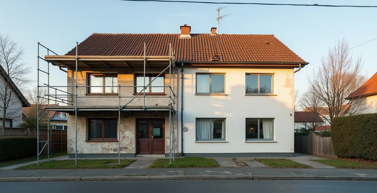 Hausrenovierung mit Fokus auf energetische Sanierung versus kosmetische Verschönerung